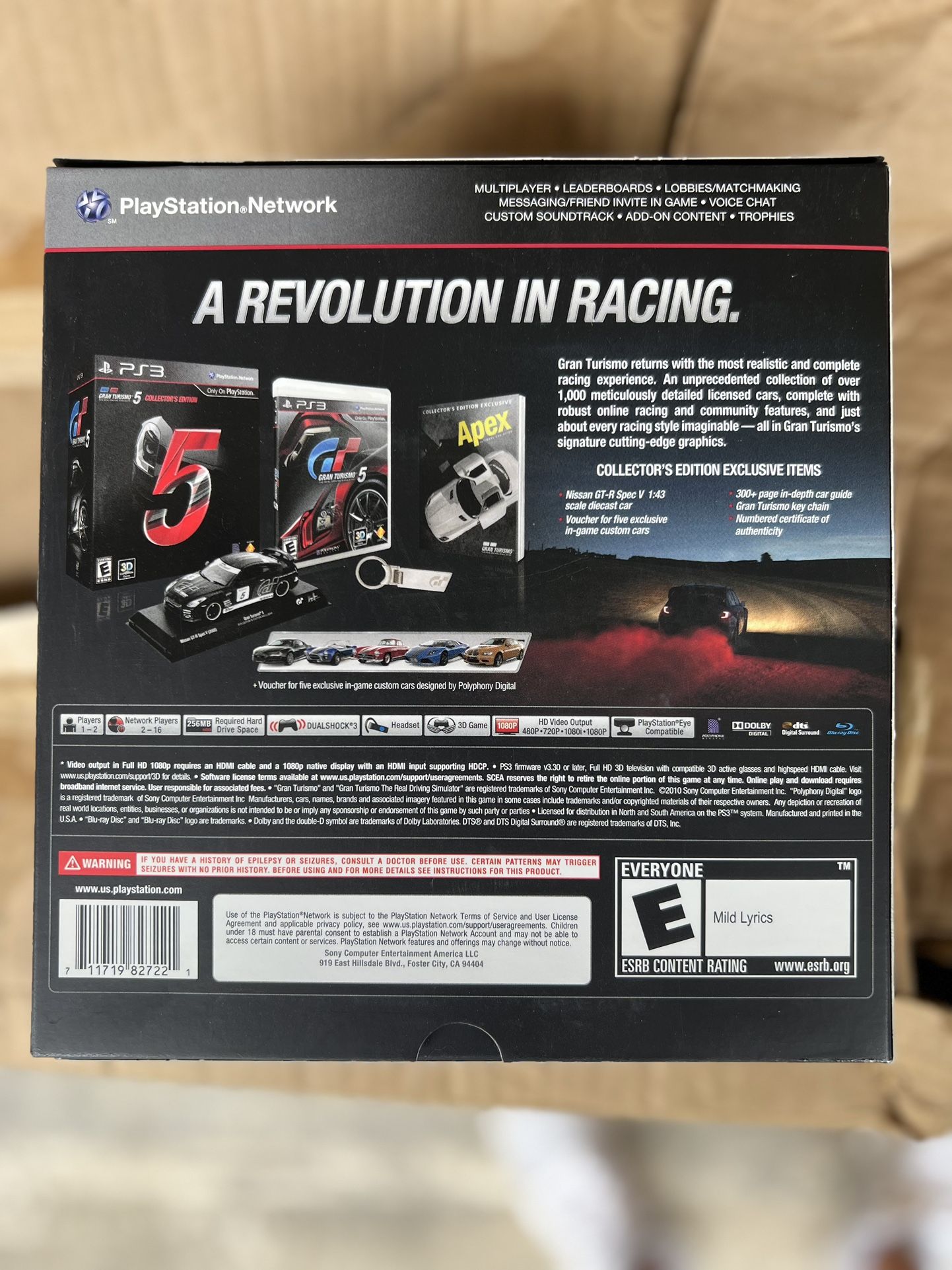 Gran Turismo 5 XL Edition PS3 Sony PlayStation 3 Game Complete