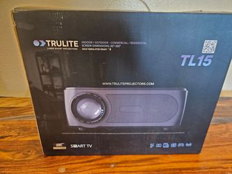TL15 Trulite 8k laser projector and Titan  TNS 72 screen