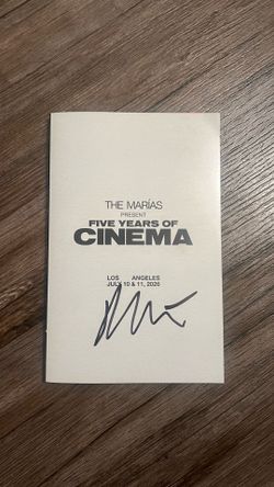 Maria 5 Year Anniversary Exclusive Pamphlet "Cinema" Autographed  by Maria