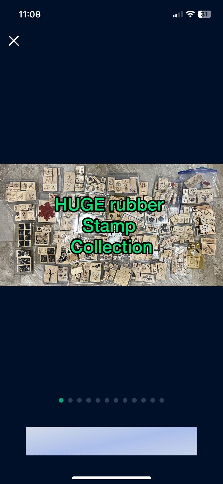 Pick Up Only Huge Rubber Stamp Collection For Crafts School Card Making Holidays