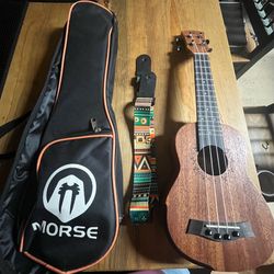 Kids ukelele w/ case and shoulder strap