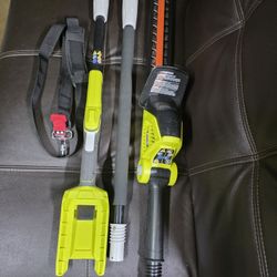RYOBI 40V 18 in. Cordless Battery Pole Hedge Trimmer (Tool-Only)