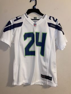 Marshawn Lynch White Seahawks Jersey