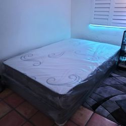 NEW FULL SIZE MATTRESS AND BOX SPRING-2PCS