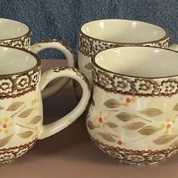 Set of 4 Temptations Coffee Cups