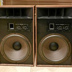 (2) 1980’s Realistic 15” 🔈 3-way Audiofile Speakers + Amp