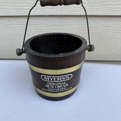 Vintage Myers's Original Cream Rum Wooden Wood Bucket Barrel New York(1)
