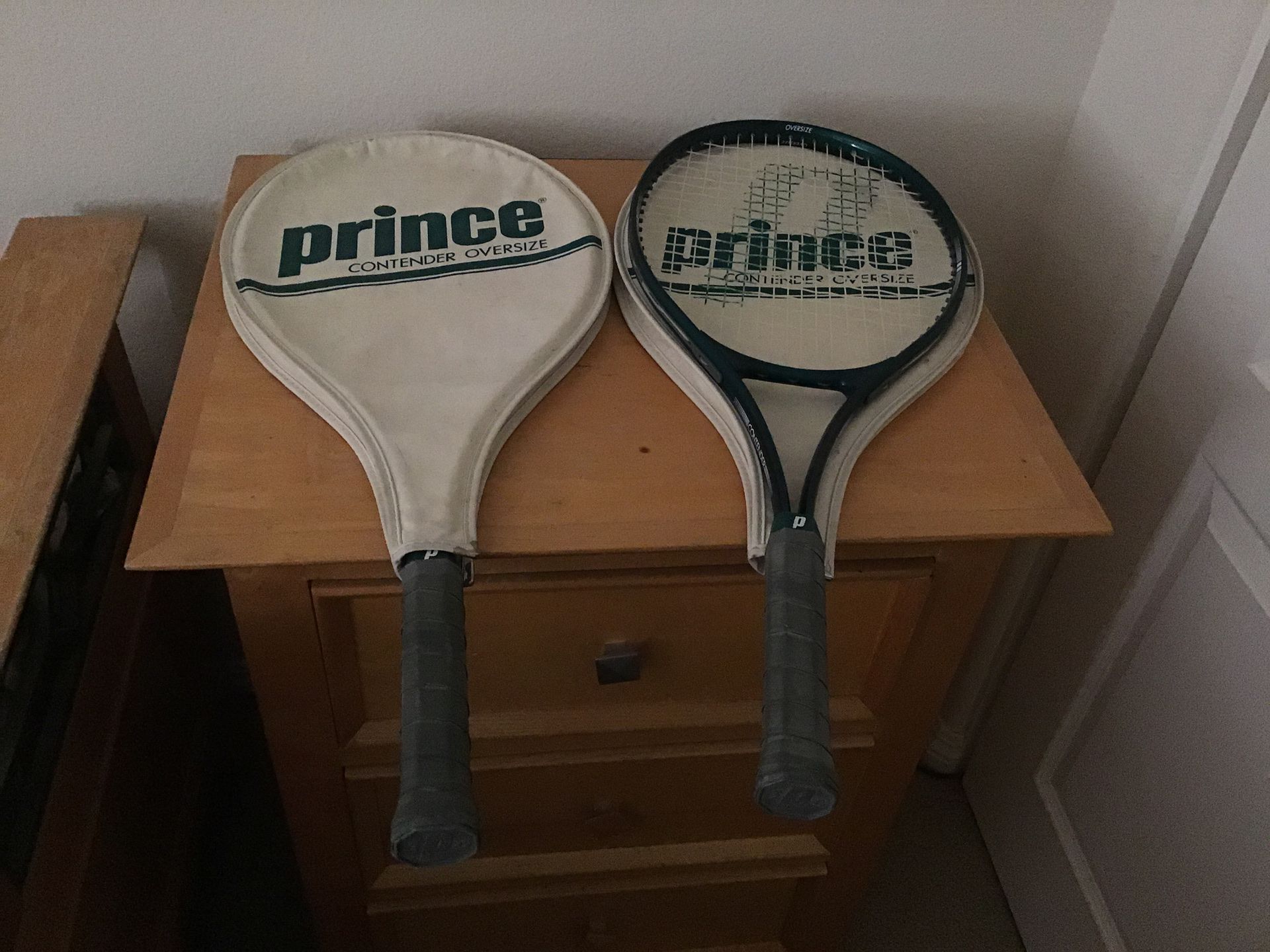 Prince contender oversize tennis rackets 2ea.