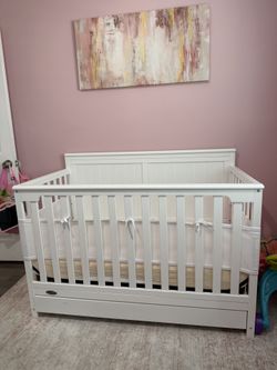 Gravo Crib Bed White 