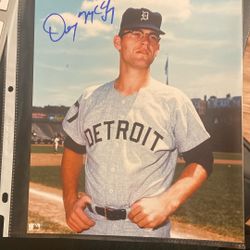 Autographed Denny McLain Detroit Tigers 8x10 Photo 