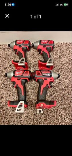 New 1/4” Milwaukee impacts M18 $60 Each Cada Uno Firm-Firme