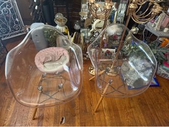 Clear acrylic chairs
