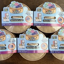 Crazy Fun Rainbow Mystery Dumpling Squishy Bun 4 inch Lot of 5