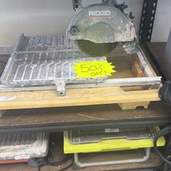 7” Ridgid Tile Saw (50% OFF)