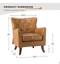 Vegan Leather Armchair