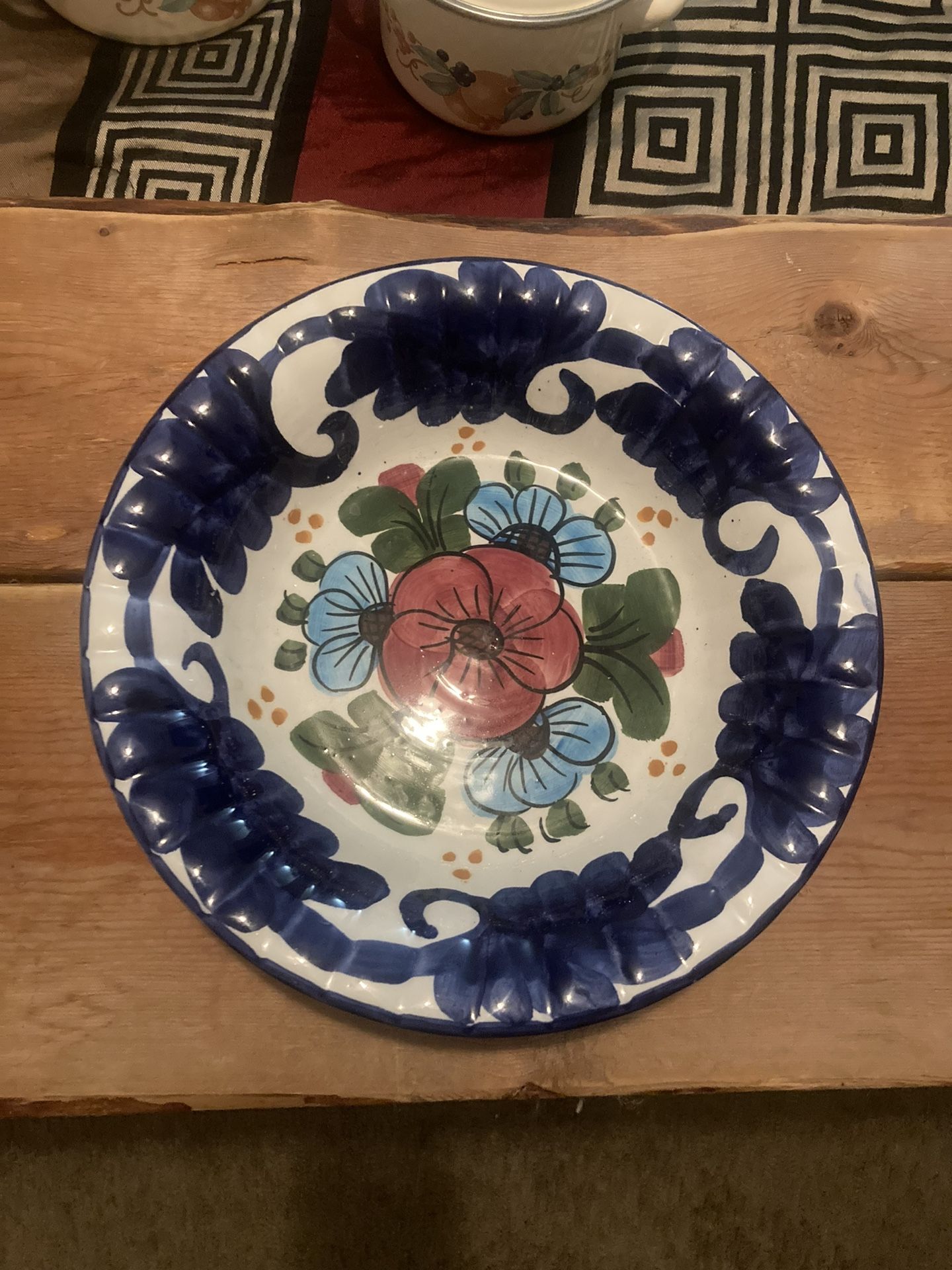 Vintage Bowl /w Art
