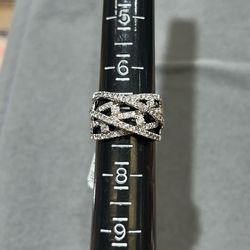 14k white gold diamond ring