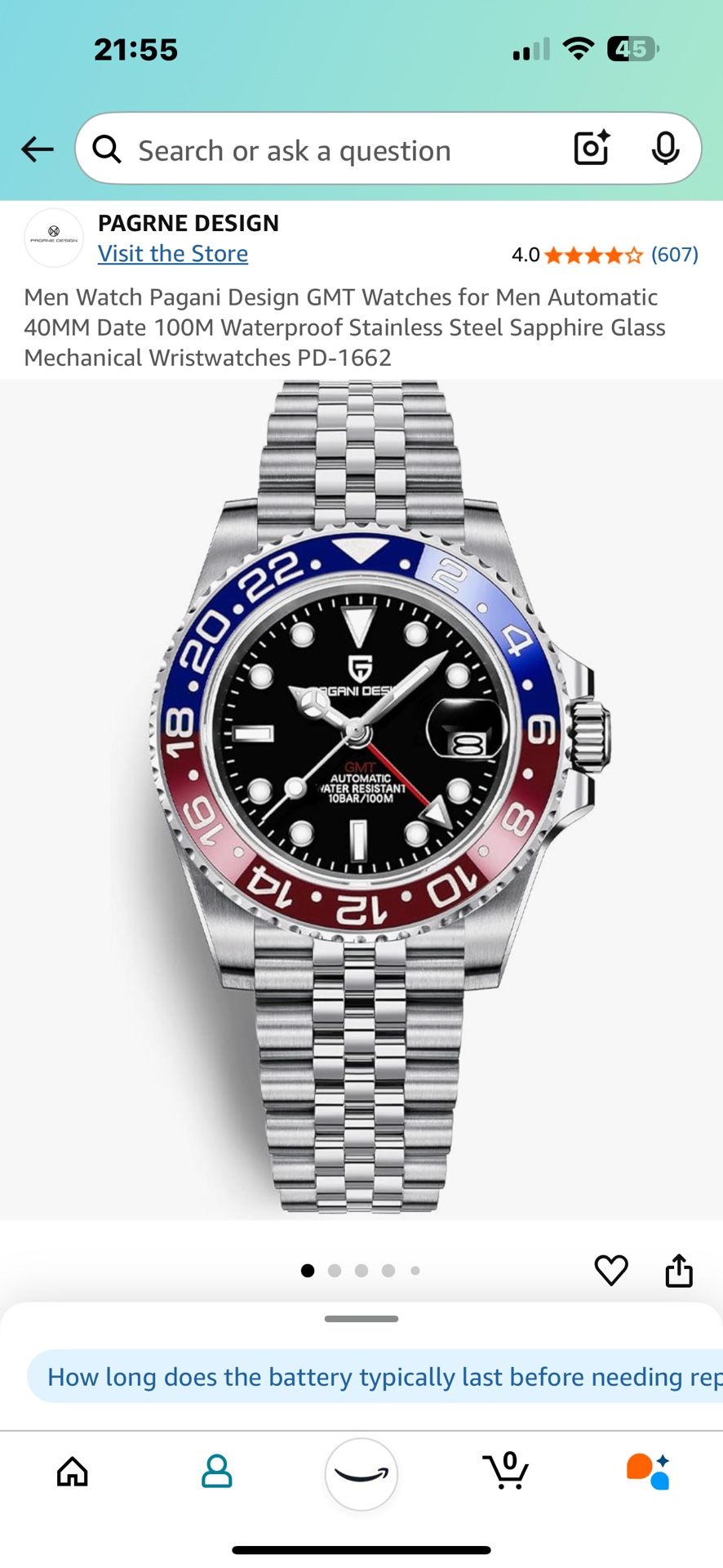 Pd 1662 Orologio Pagani Design Men Watch Pagani Design GMT Watches