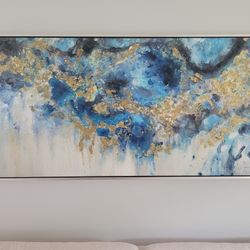 Blue and Gold Abstract Picture