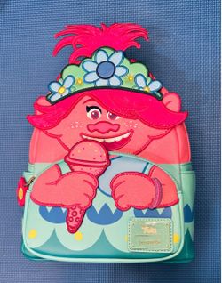 Loungefly Trolls "Poppy" AMC Exclusive Mini Backpack -NWTs rare