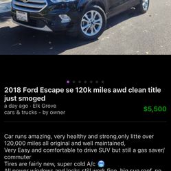2018 Escape