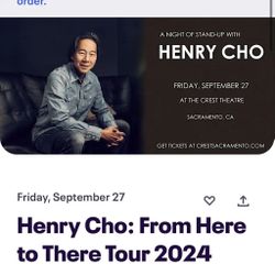 Henry Cho: From Here to There Tour 2024 - September 27, 2024 at The Crest Theatre