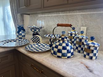 McKenzie Childs Royal check set