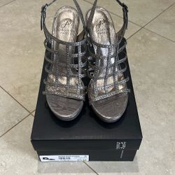 Rhinestone Silver Heels 