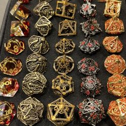 Fantasy Themed Intricate Dice Sets Of 7