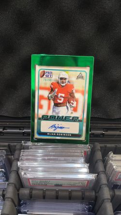 Bijan Robinson rookie autograph/99