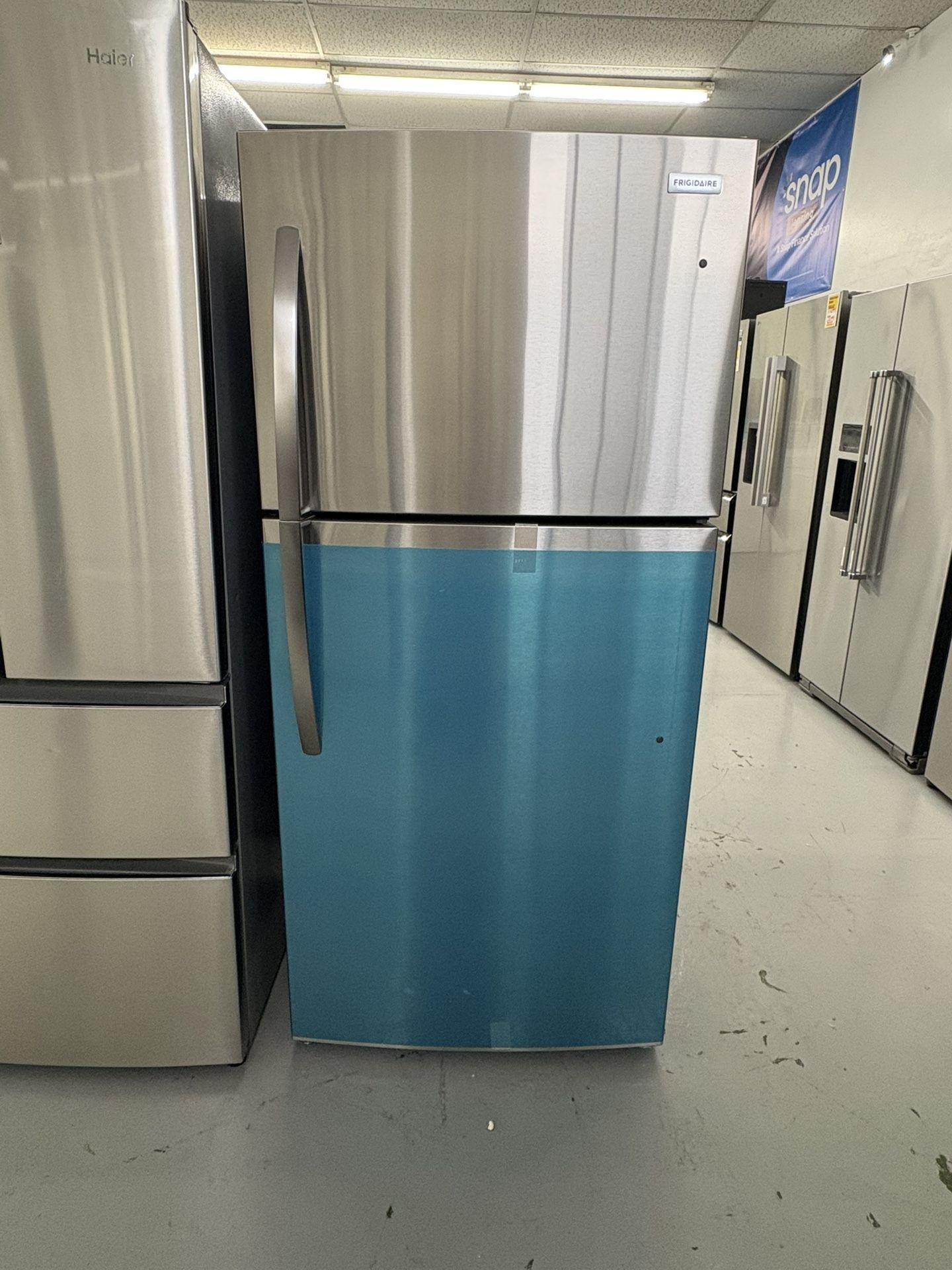 Frigidaire 30 in. 20 cu. ft. Garage Ready Freestanding Top Freezer Refrigerator in Stainless Steel, ENERGY STAR