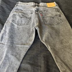 Levis Black Straight Jeans Size 27