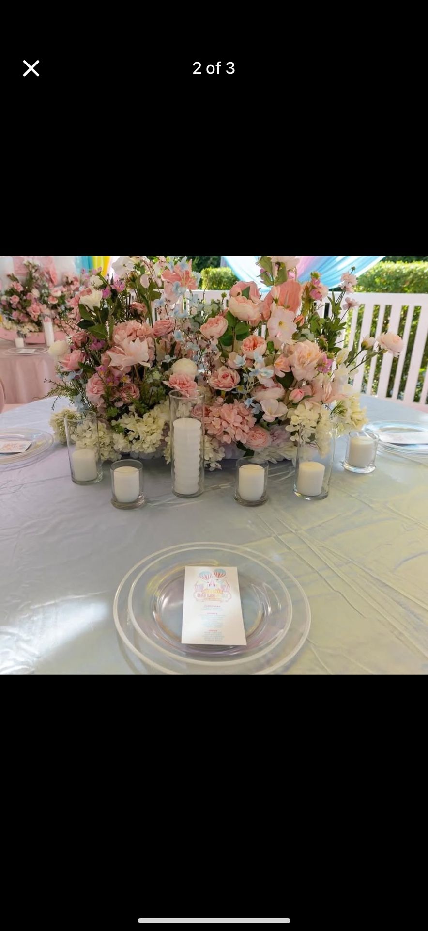 Silk Flowers, Candles, Vases,