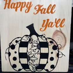 Fall thanksgiving sign