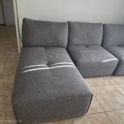 As New ! Gray Súper Comfy Sofá !