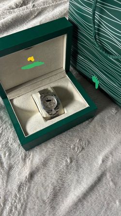 Iced out face luxury watch