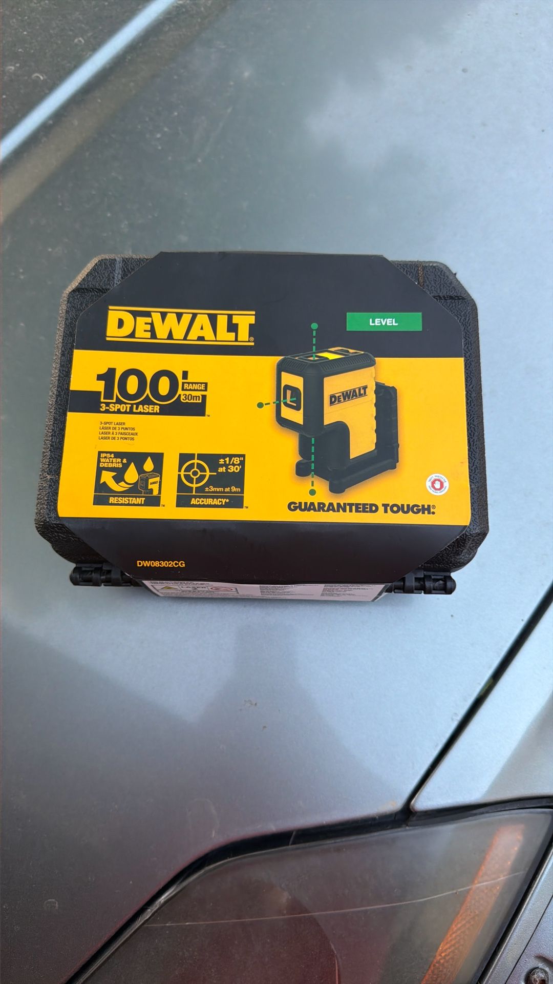 Dewalt 100 Foot Three Spot Green Laser