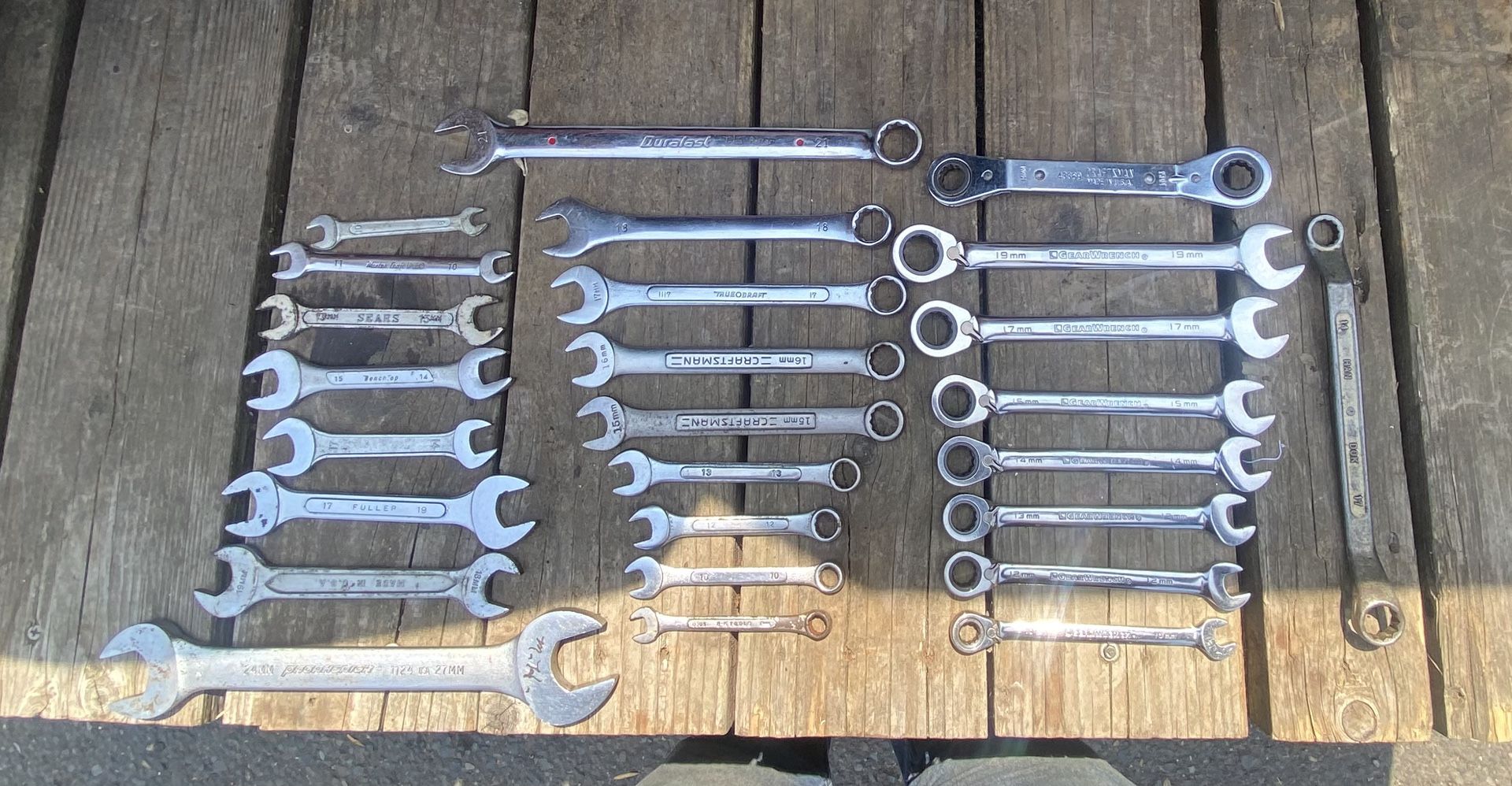 SAE & Metric Wrenches. (See Both Pics)