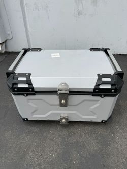 65L Aluminum 23” x 16” Motorcycle Bike Trunk Tour Tail Box Luggage Storage Top carrier Case Honda BMW 