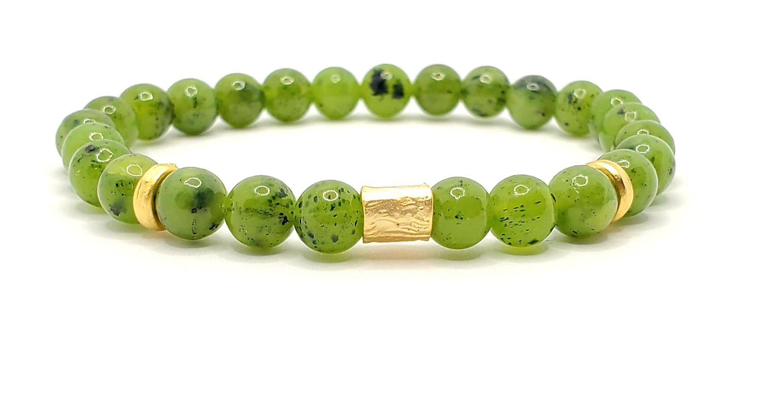 Genuine jade nephrite bracelet for health and good luck