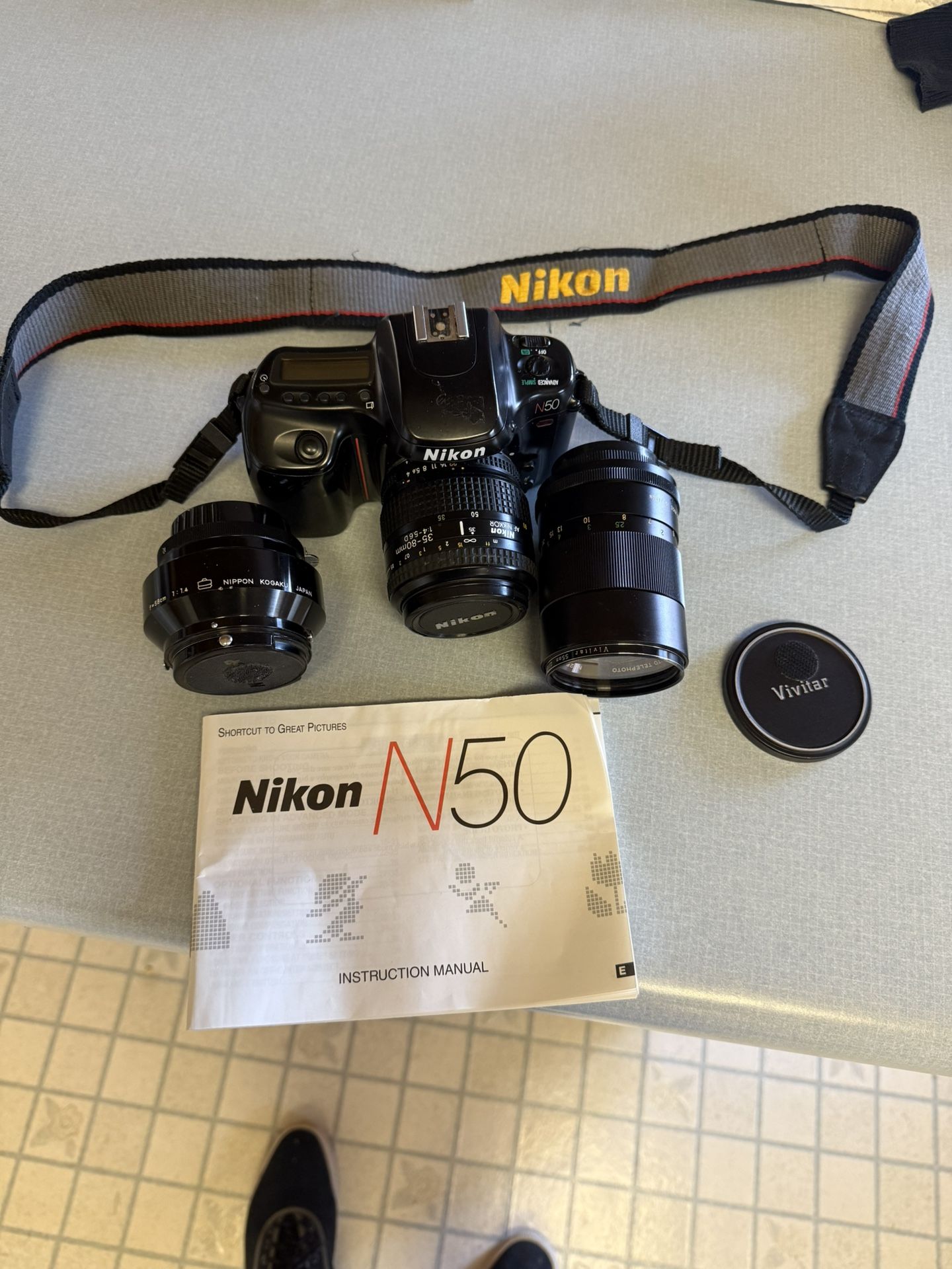 Nikon N50 Camera with Lenses