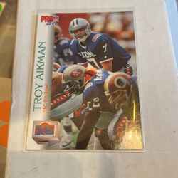1992 Pro Set Football Card #401 Troy Aikman HOF Only $1 