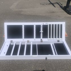 Hanging Jewelry Cabinet w/ Full-Length Mirror