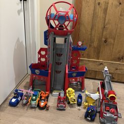 Paw Patrol Tower/Vehicles And Figurines