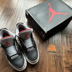 Jordan 3 Black Cement Size 13