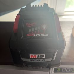 Milwaukee Red Lithium M18 High Output XC6.0