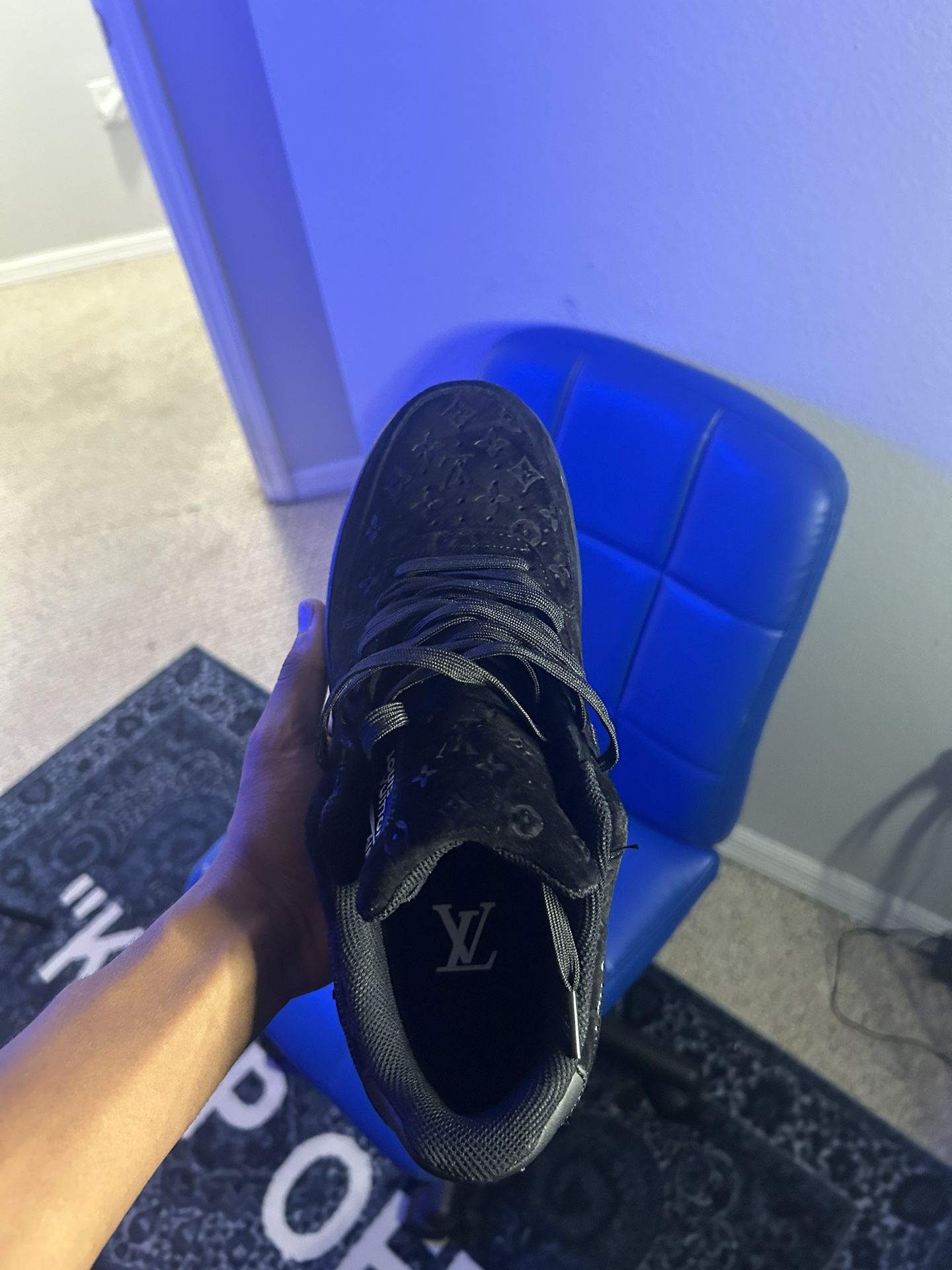 Louis Vuitton Nike Air Force 1 Low By Virgil Abloh Metallic Gold for Sale  in Largo, MD - OfferUp