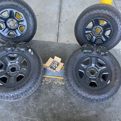 245/75 R17 4 Tires + Wheels 