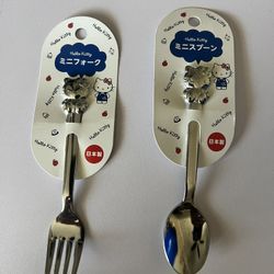 HELLO KITTY —SPOON AND FORK