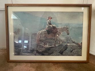 Winslow Homer “The Bridle Path” Framed Art Piece